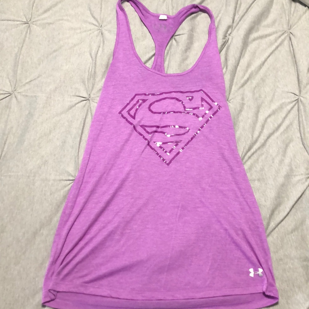 Under-armor Superman tank top